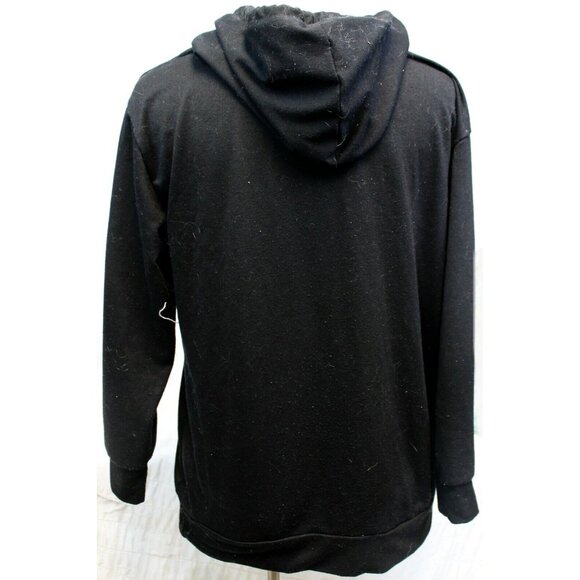 Rapture Star Black Panda Sweatshirt Hoodie Women's S Pink String Accent Pullover - Picture 7 of 11